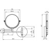 Поворотное зеркало для бритья IDEAL STANDARD IOM A9111AA